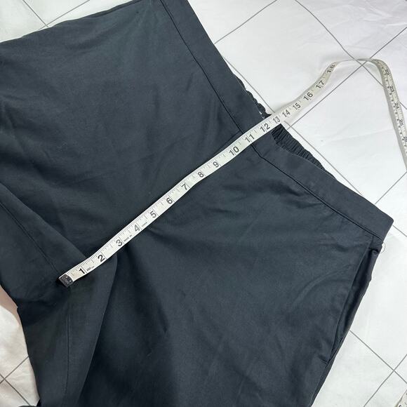 Madewell Pants Womens XL Black Pull On Straight Drapey Twill Relaxed Lyocell - Picture 9 of 12